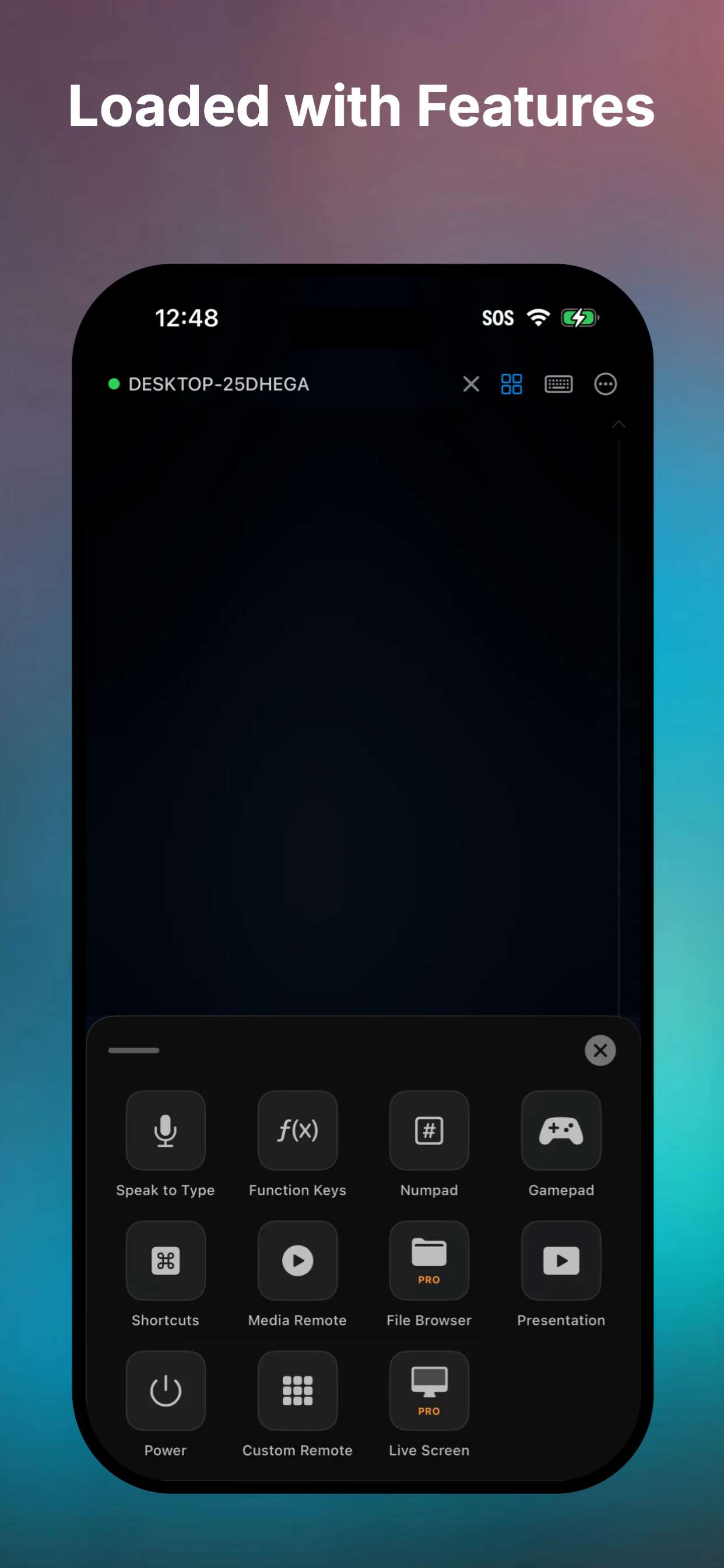 AndroMouse - Screenshot 3 showing product features and functionality