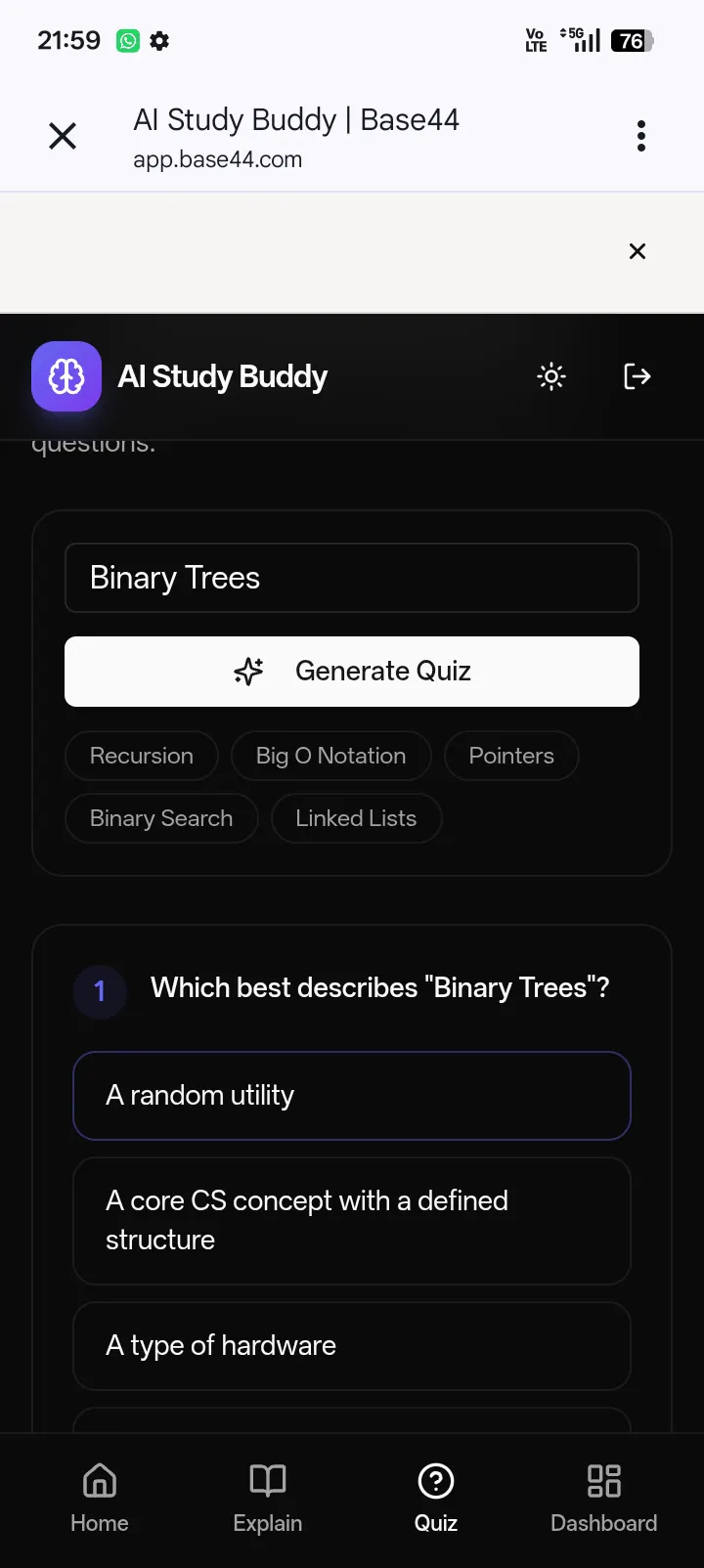 AI study Buddy  gallery image