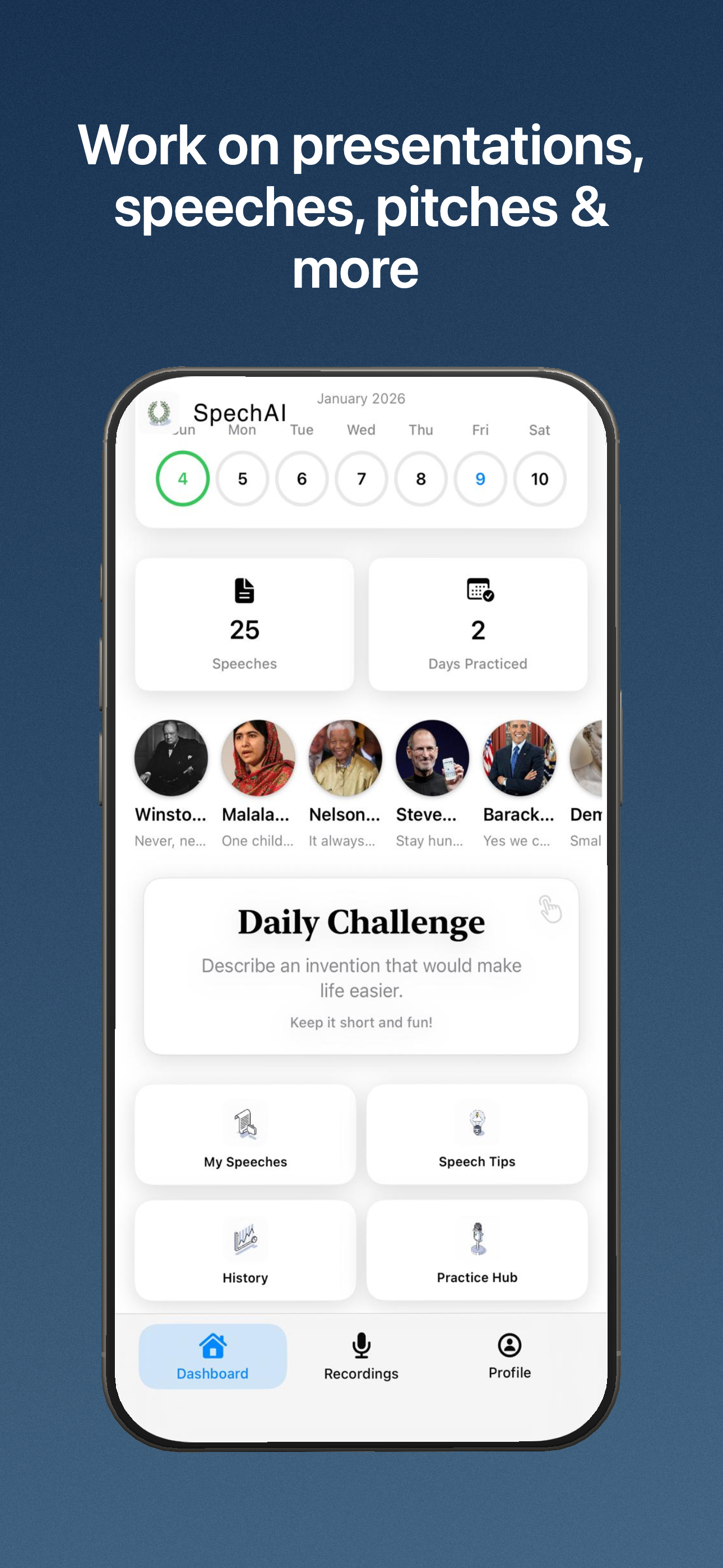 SpechAI: Public Speaking Coach  gallery image