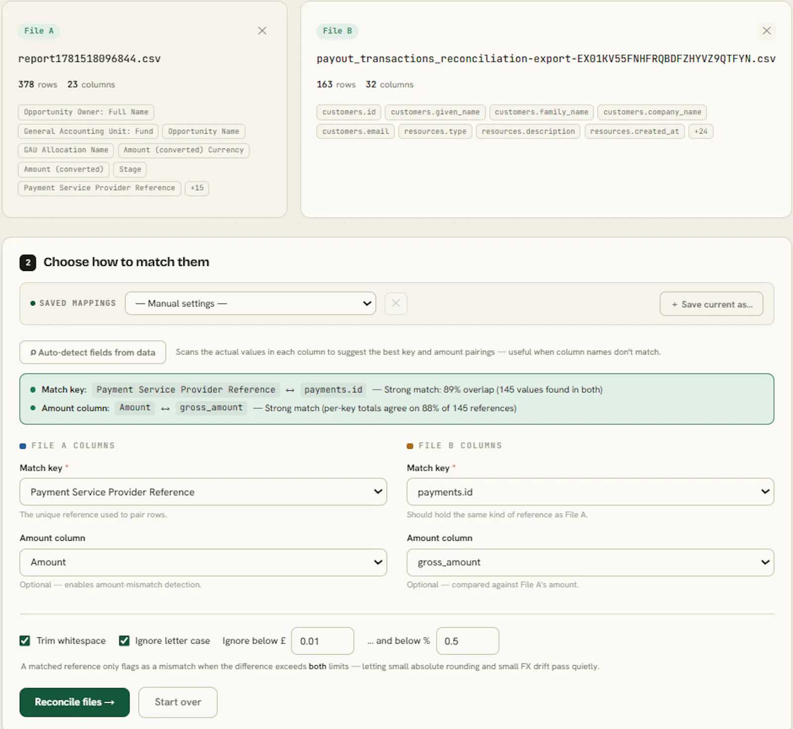 ReconFiles screenshot 2