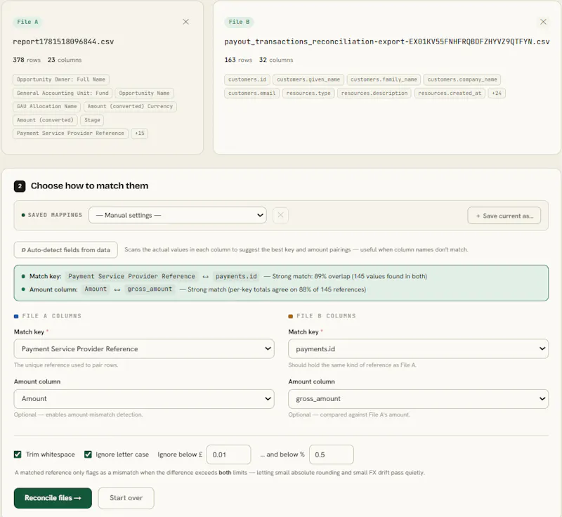 ReconFiles screenshot 2