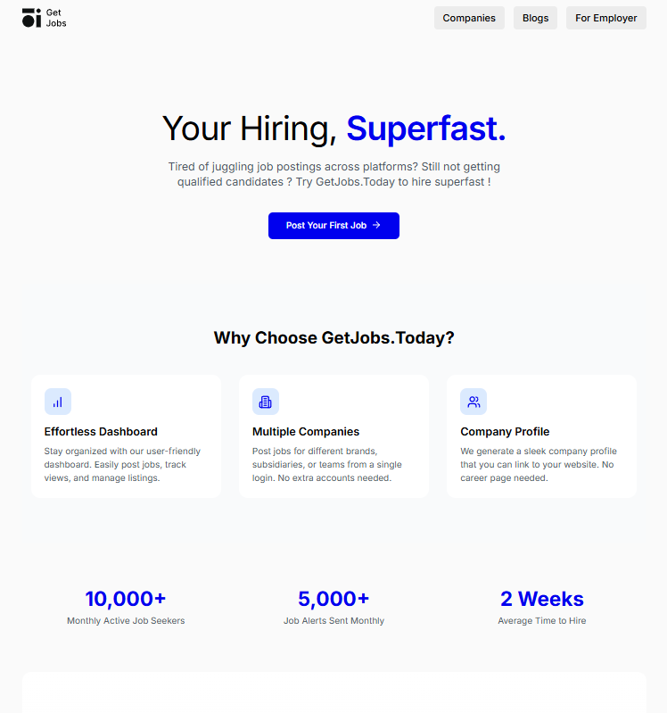 GetJobs.today - Найти удаленные, на месте, технологии, дизайн, маркетинговые рабочие места и многое другое медиа 2