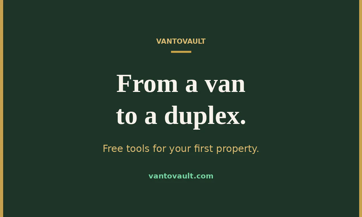 Van to Vault House Hacking Calculator gallery image