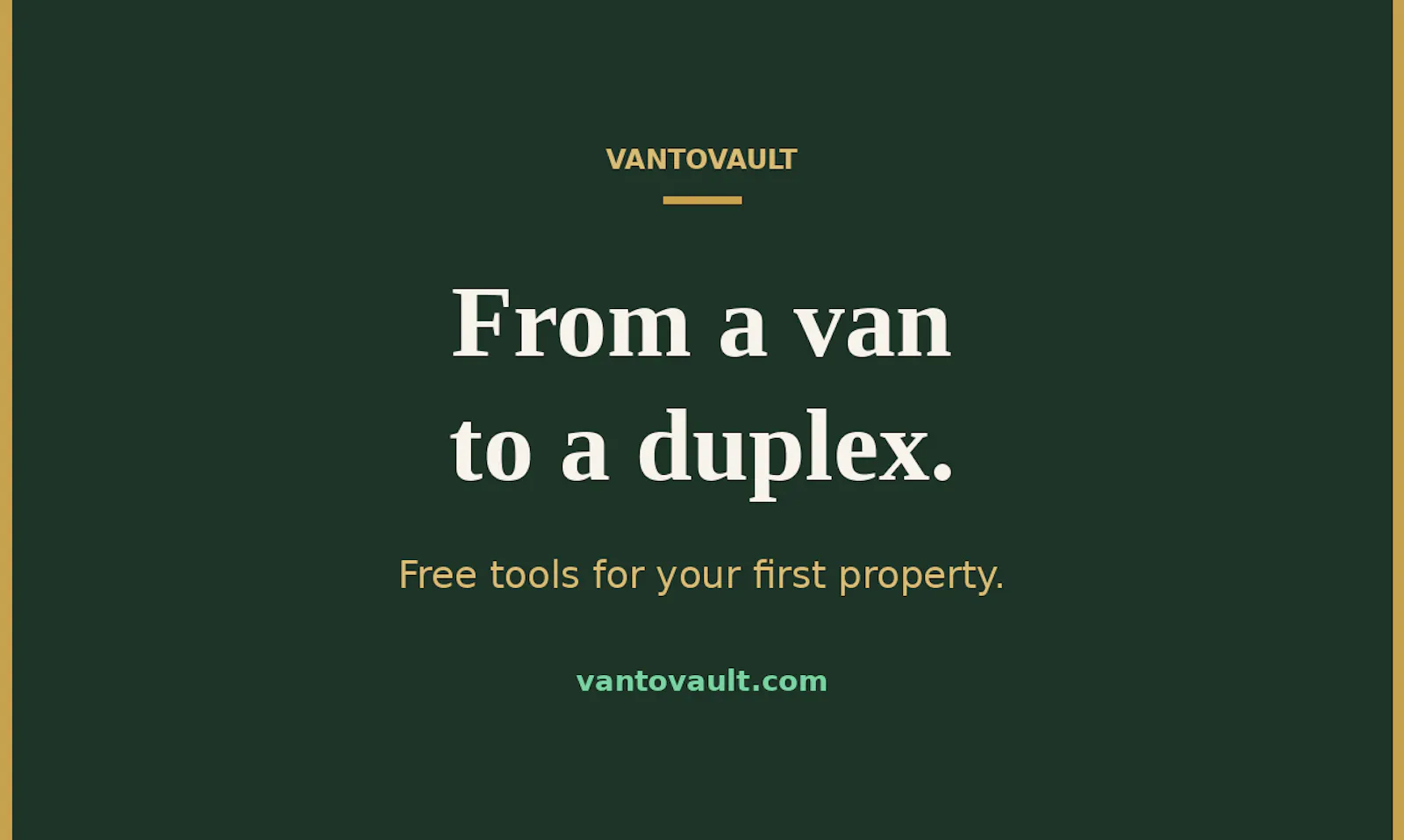 Van to Vault House Hacking Calculator screenshot 1