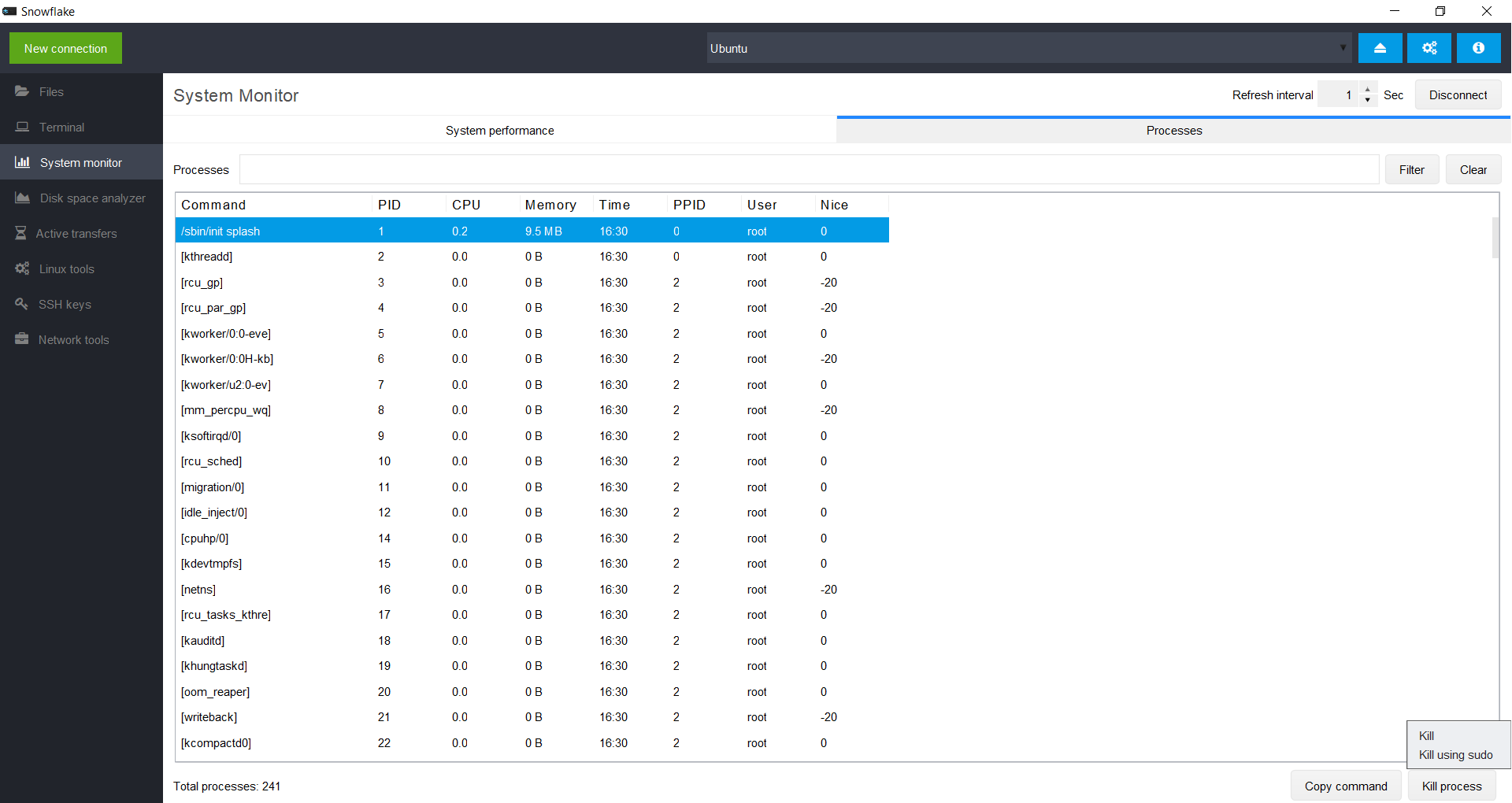 Snowflake SSH client. gallery image
