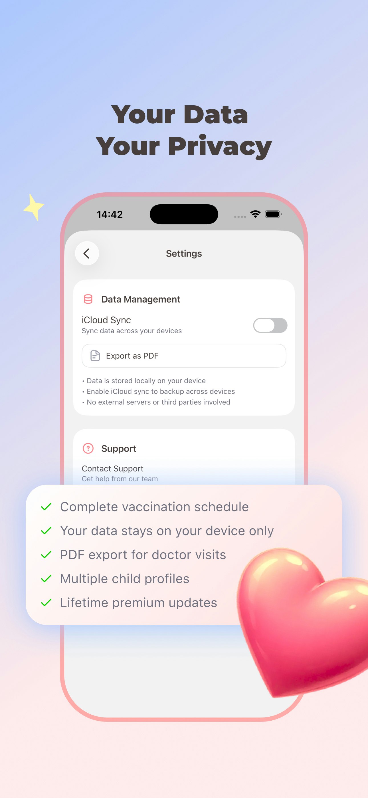 Beeby: Baby Vax Tracker - Screenshot 4 showing product features and functionality