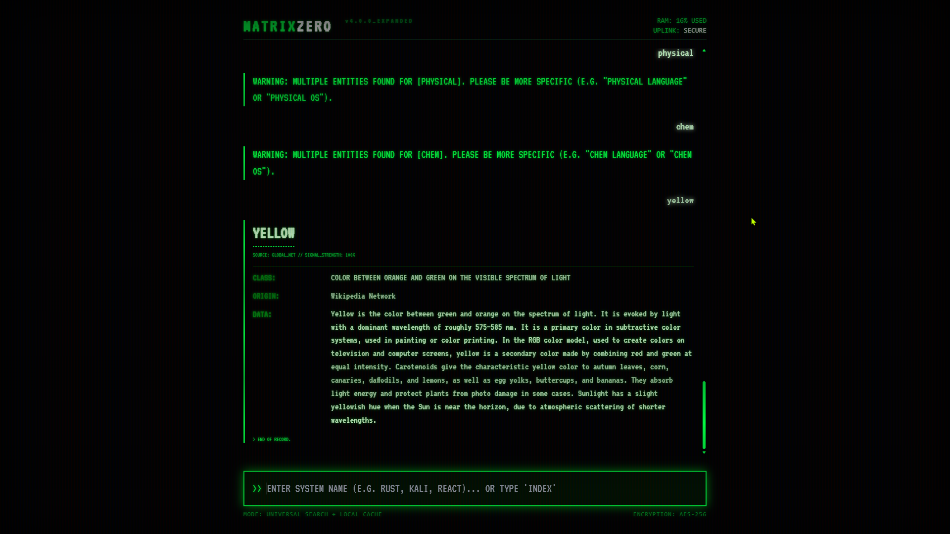 MatrixZero gallery image