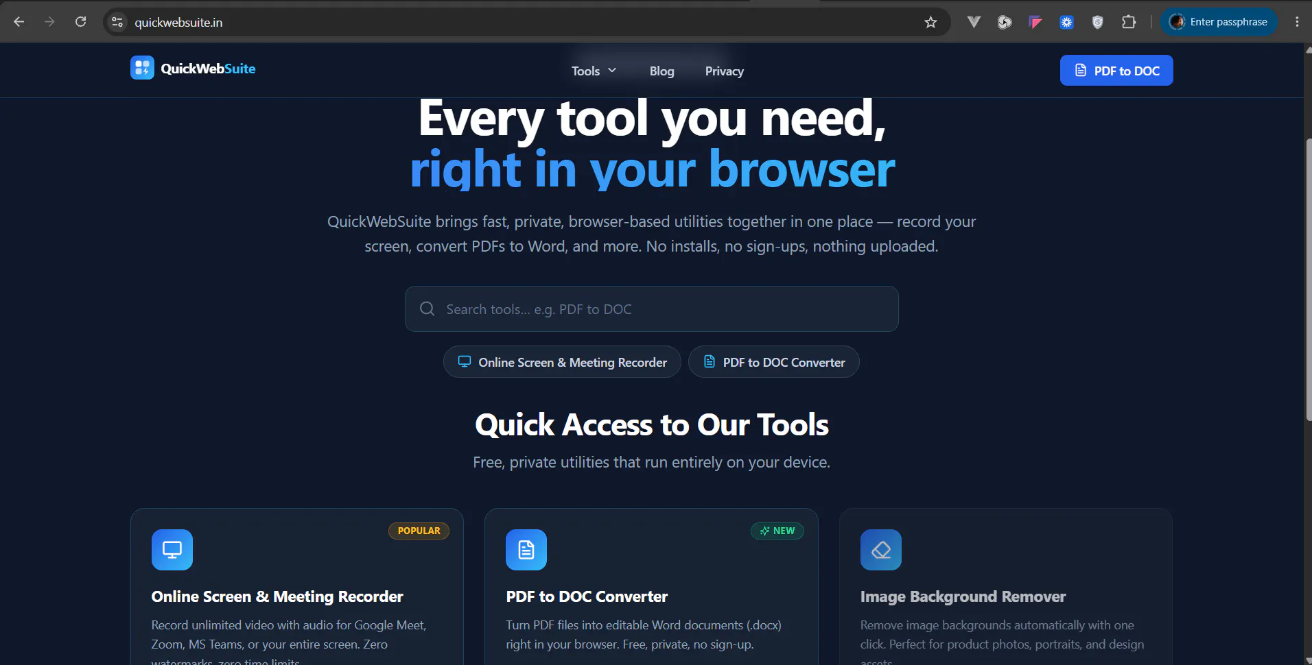 QuickWebSuite Screen Recorder gallery image