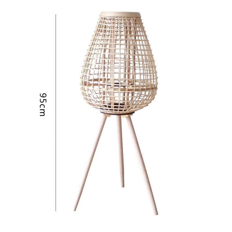 Boho Rattan Slound Lamp Shadow media 2