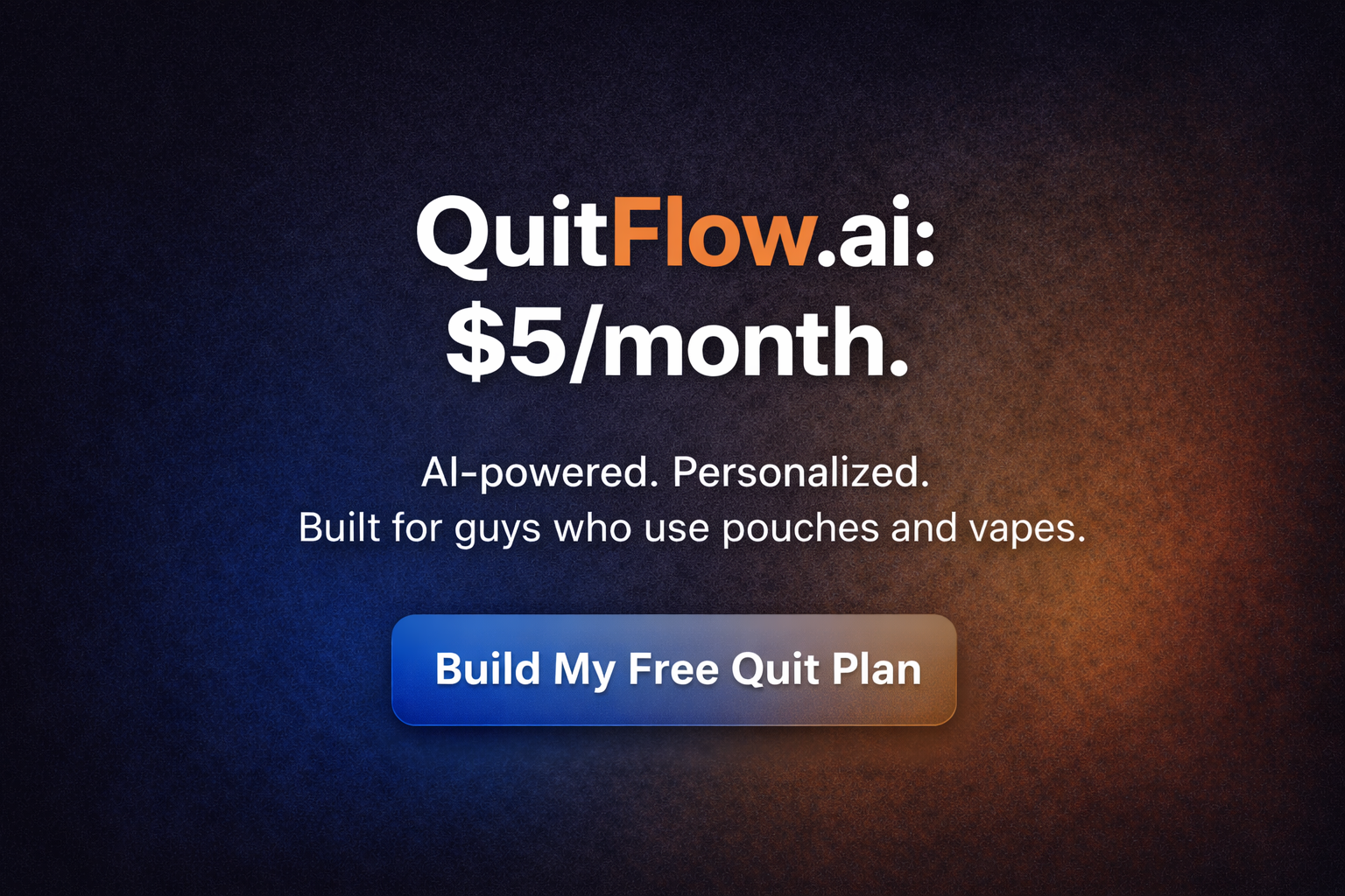 QuitFlow - Nicotine Cessation Companion - Screenshot 5 showing product features and functionality