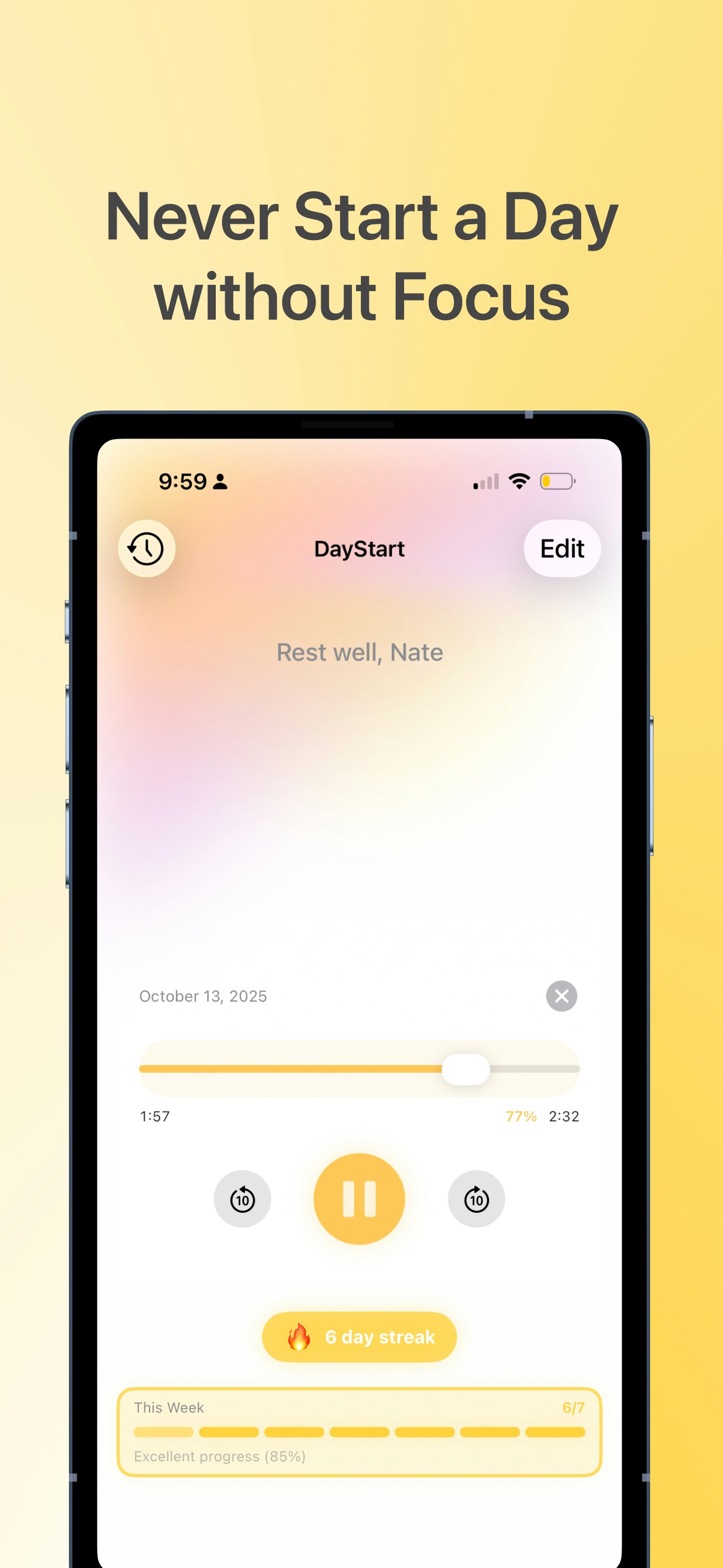 Média DayStart AI : application de briefing du matin - Réveillez-vous.Soyez informé.JourDébut. 3