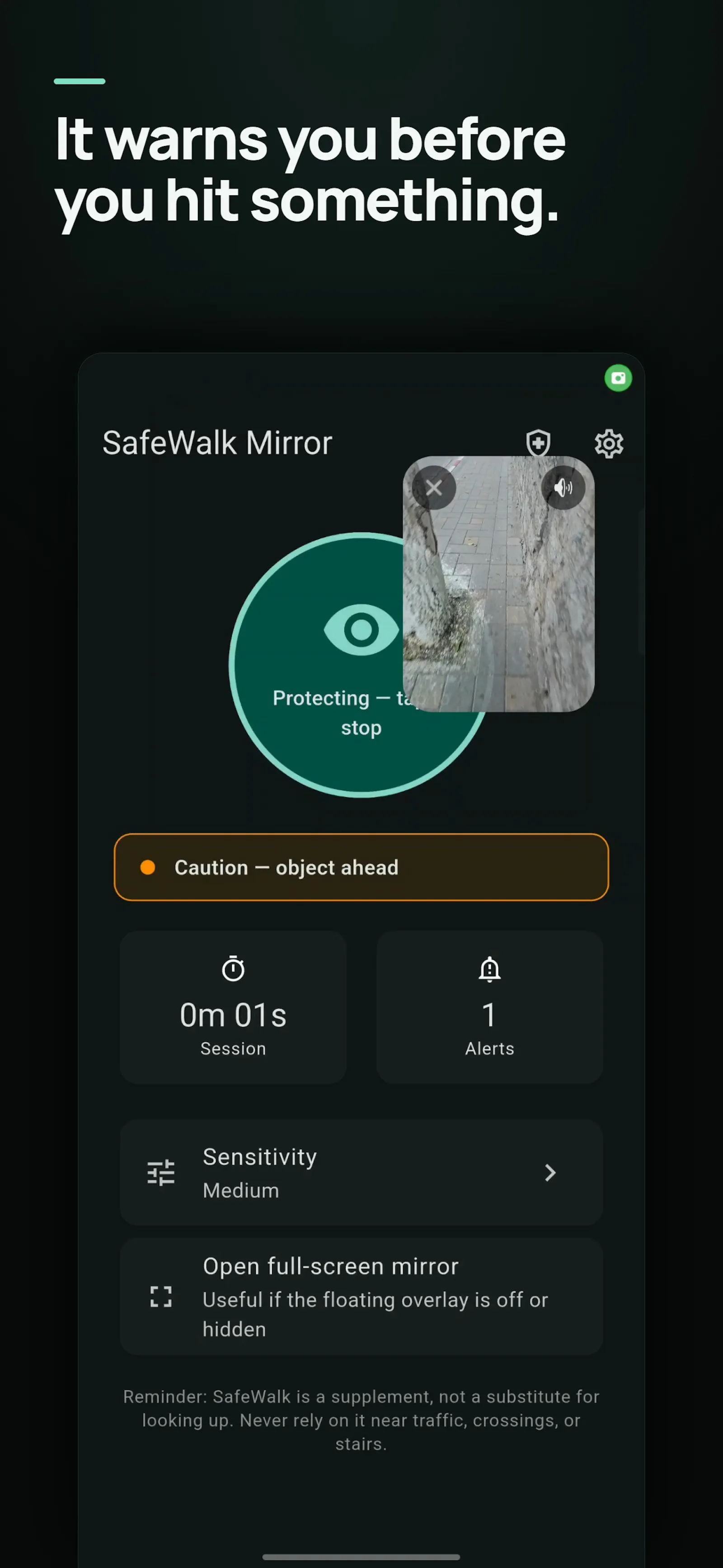 SafeWalk Mirror screenshot 3