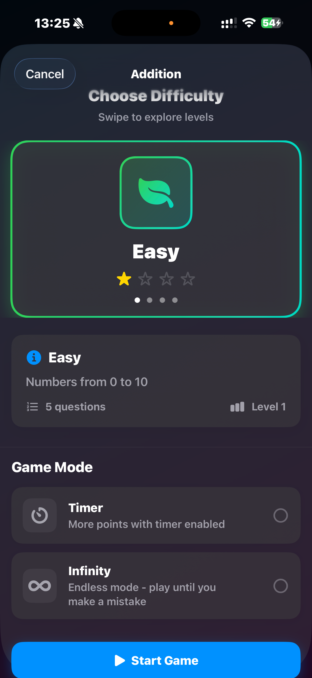 AddiGo – Mental Math Trainer - Screenshot 2 showing product features and functionality