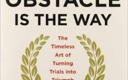 The Obstacle Is the Way - by Ryan Holiday media 3