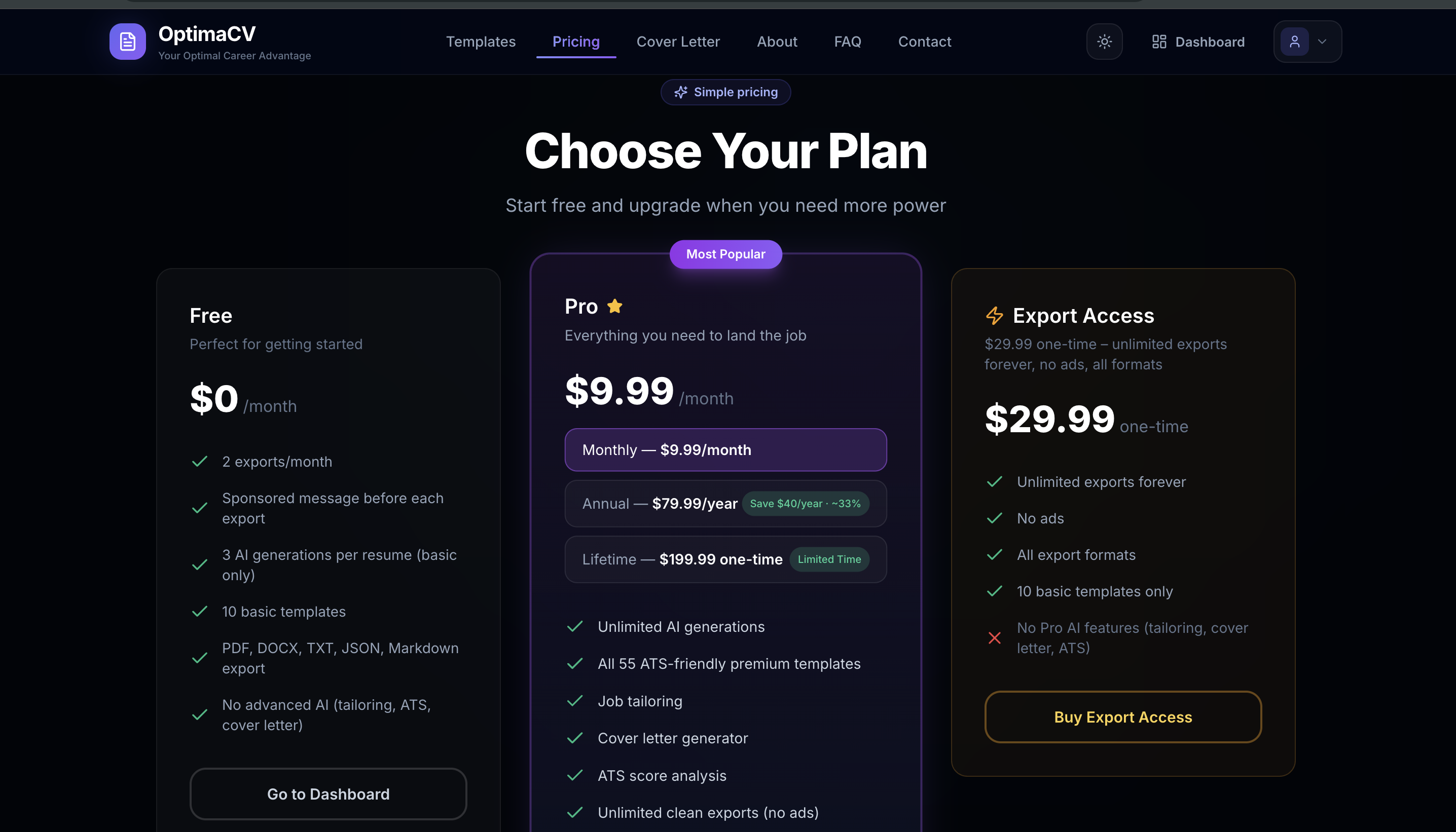 OptimaCV gallery image