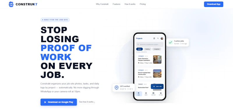 ConstruktApp screenshot 1