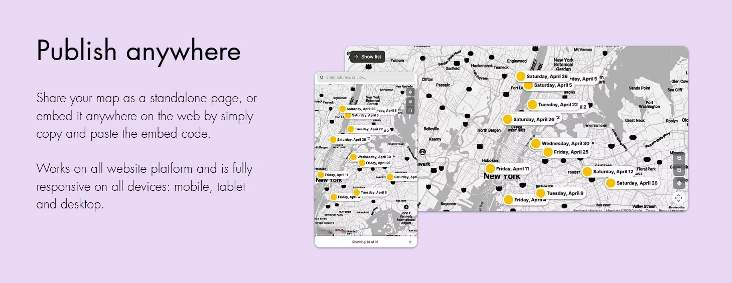 No Code Map App gallery image