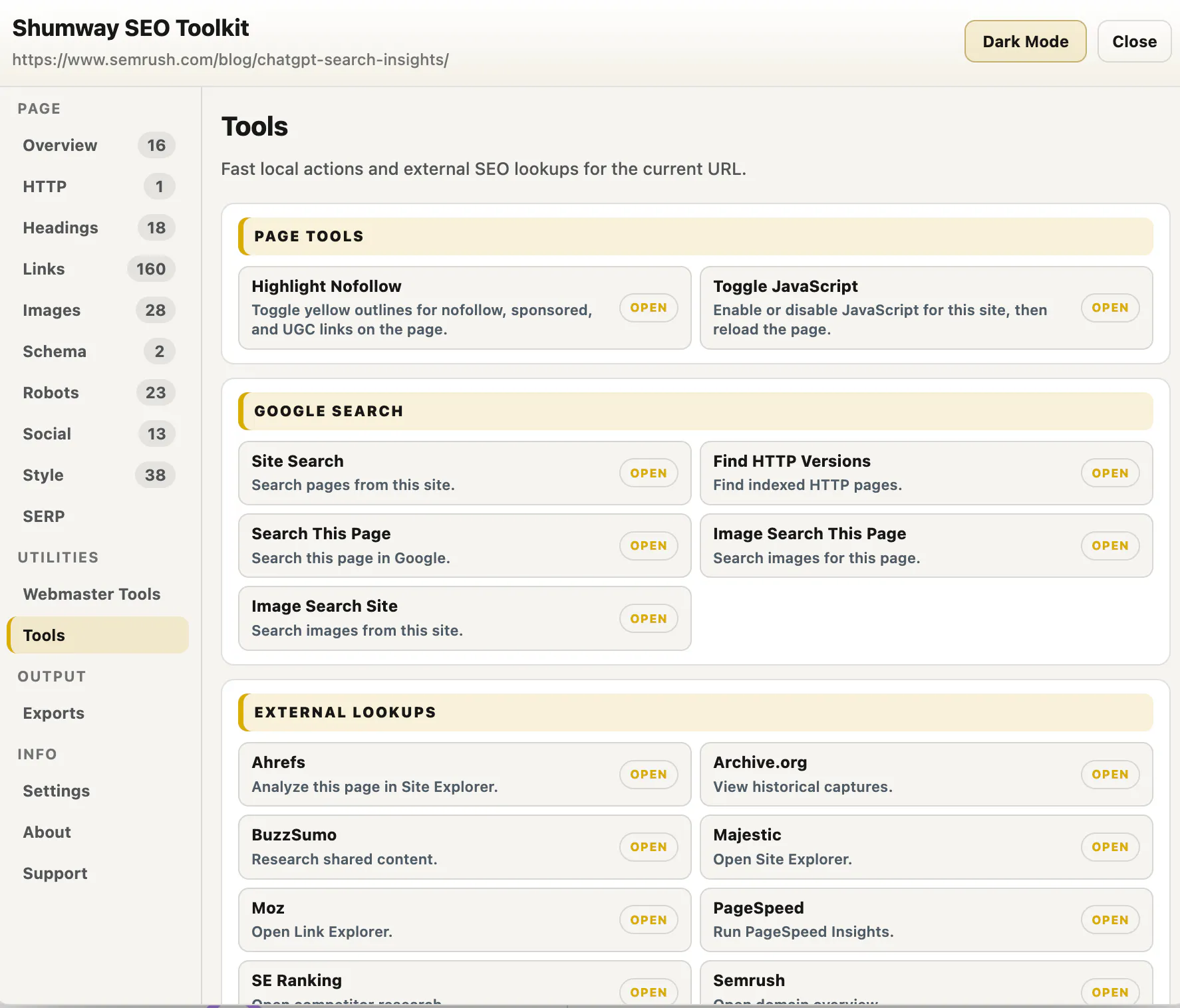 Shumway SEO Toolkit gallery image