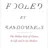 Fooled By Randomness
