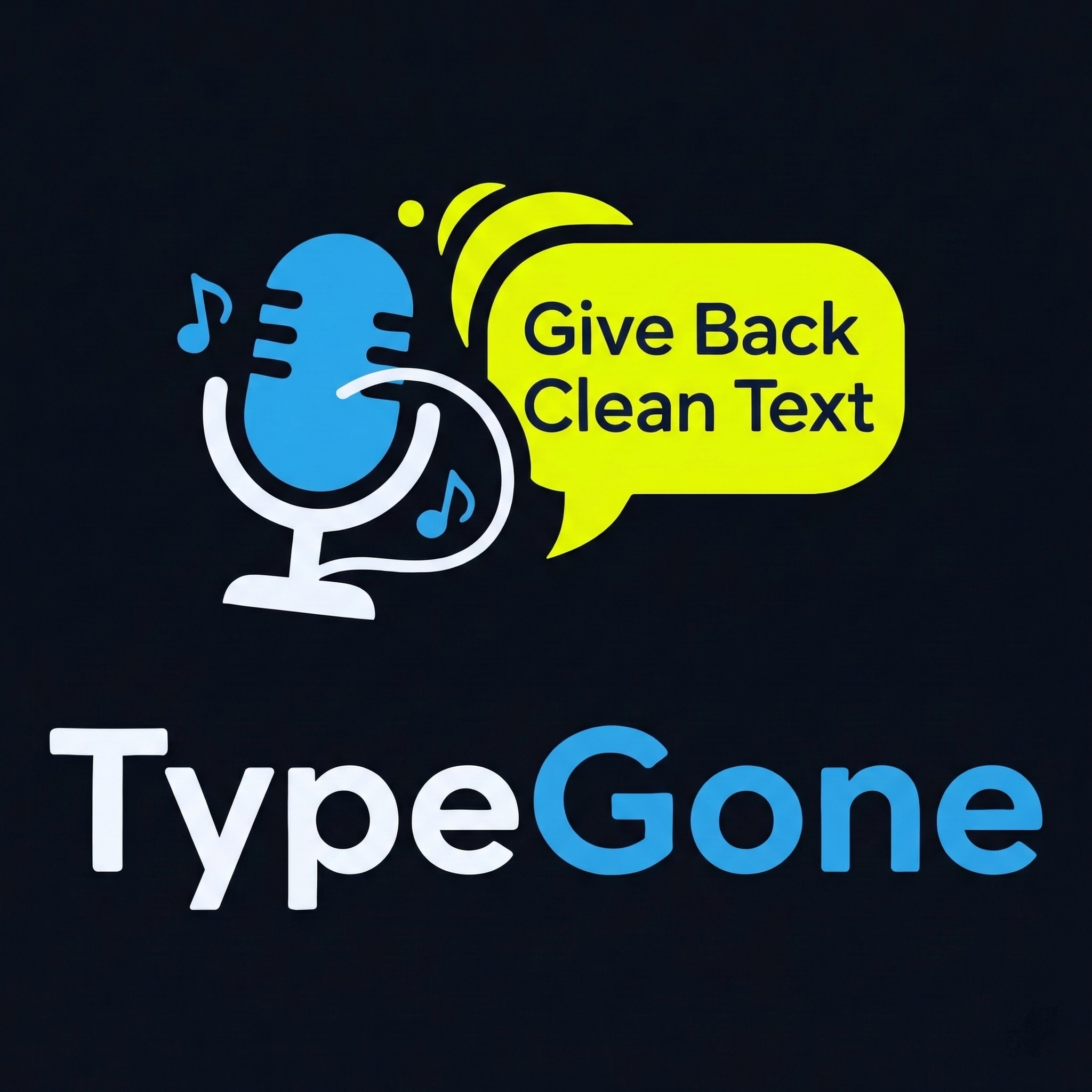 TypeGone - Product Hunt launch logo and brand identity