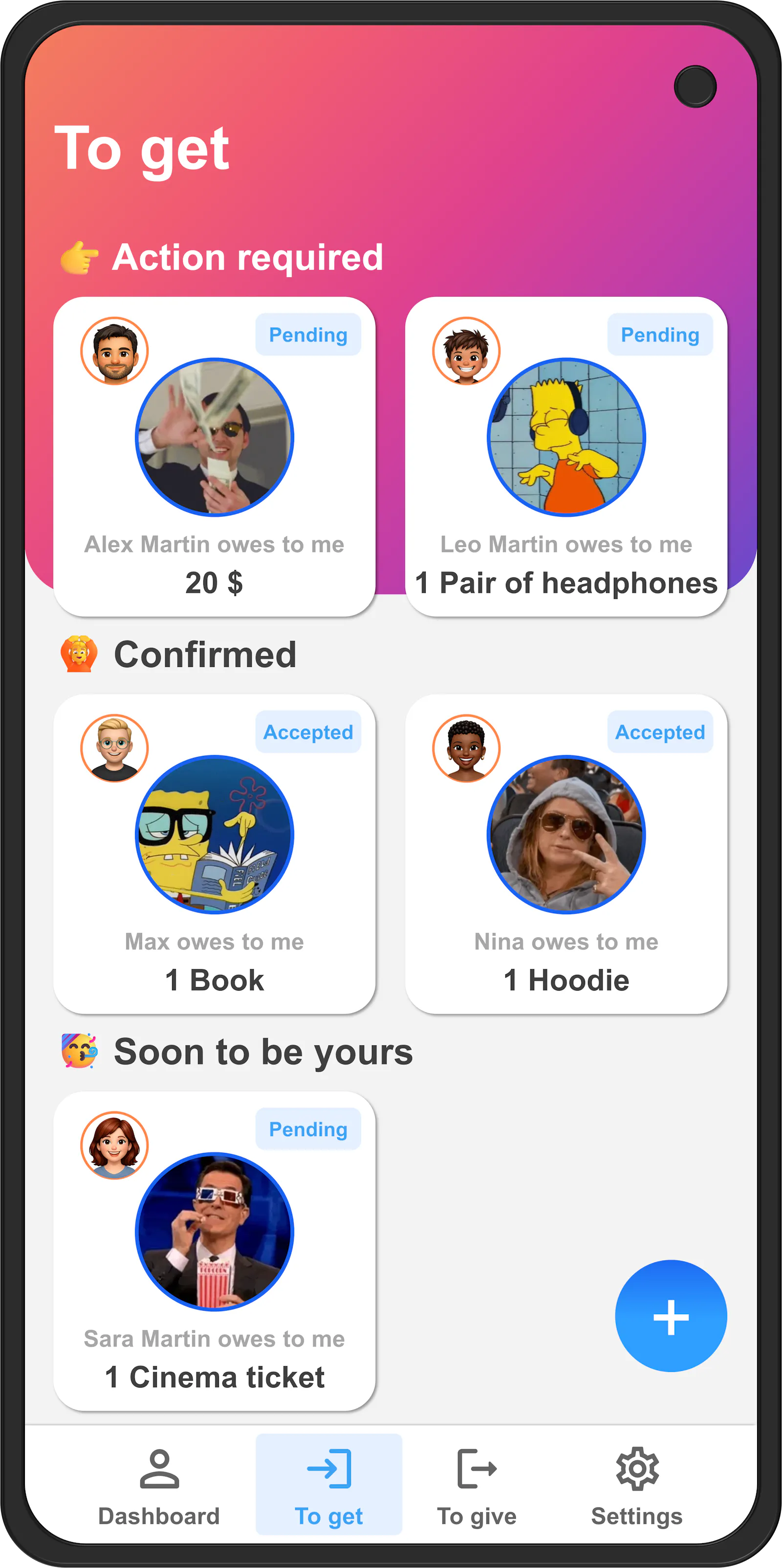 IOweU screenshot 1