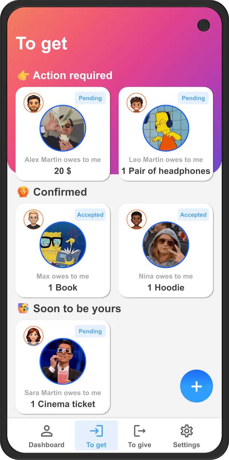 IOweU screenshot 1