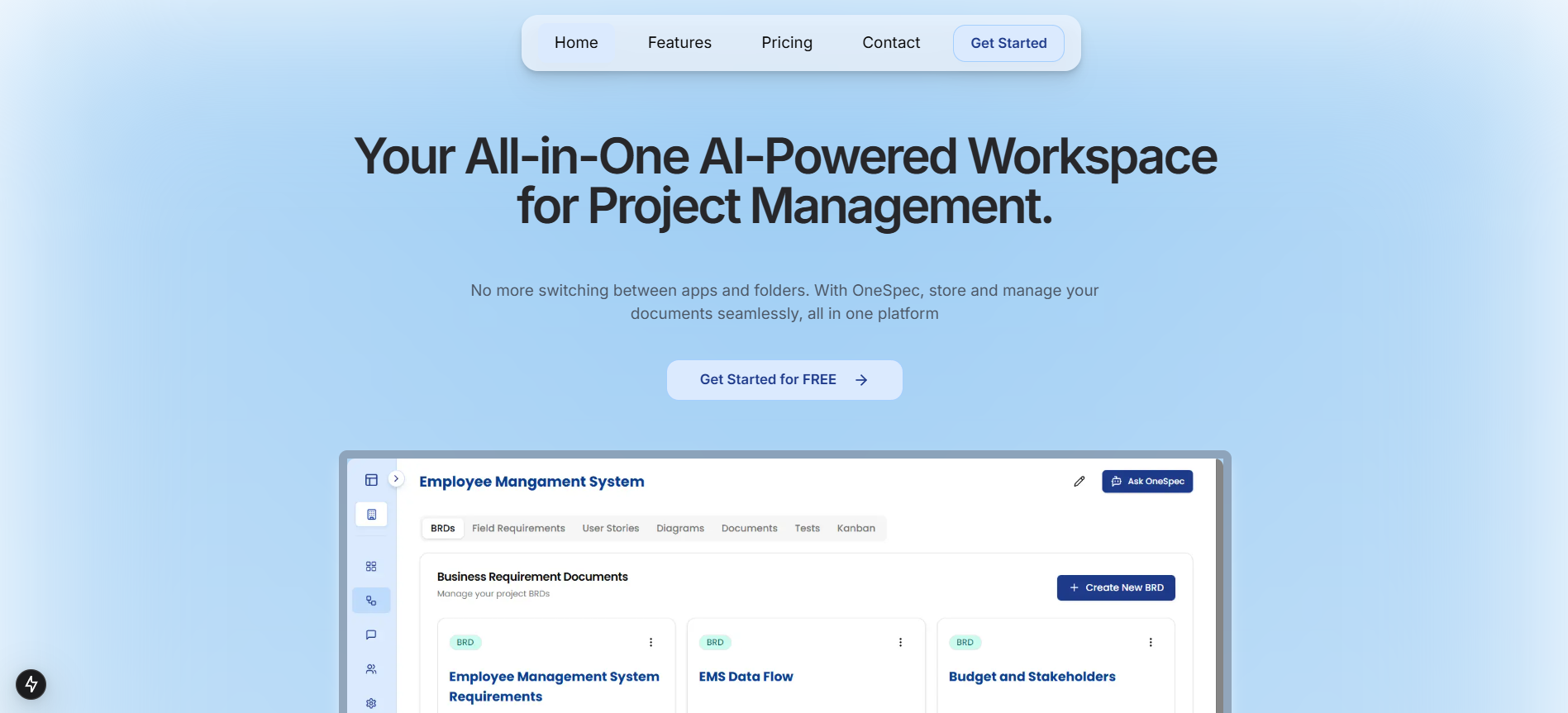 OneSpec gallery image