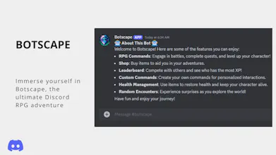 Botscape: Your Text-Based RPG Adventure gallery image