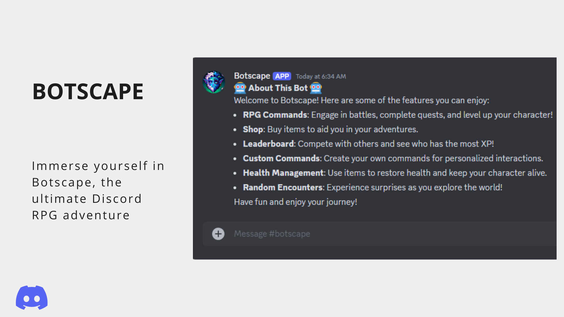 BOTSCAPE: การผจญภัย RPG ที่ใช้ข้อความของคุณ media 2