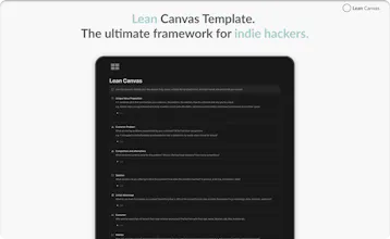 Lean Canvas Template gallery image