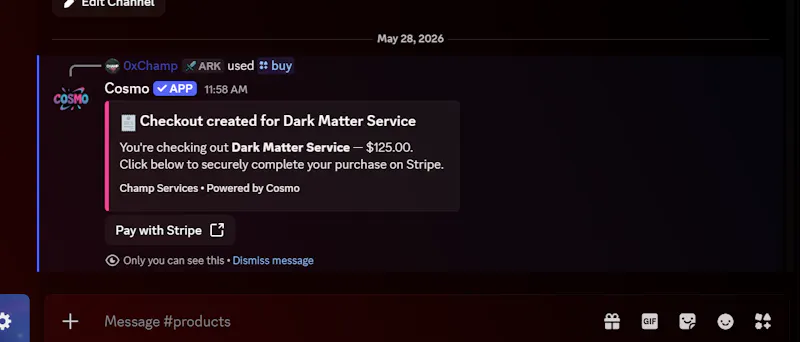 Cosmo — Ecom for Discord screenshot 8