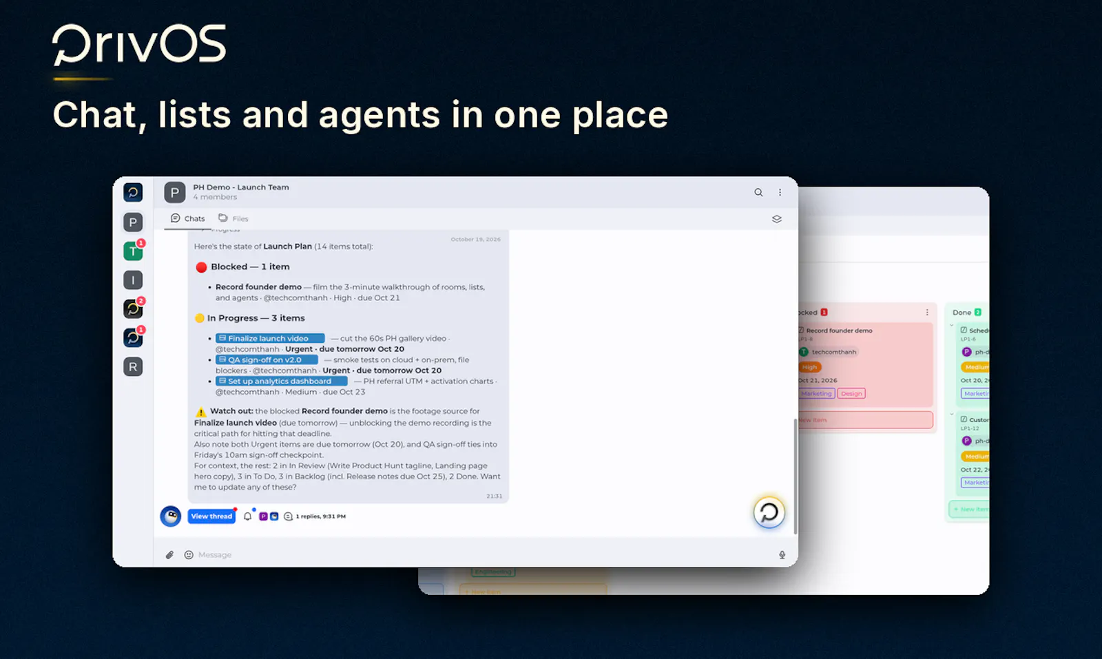 PrivOS screenshot 2