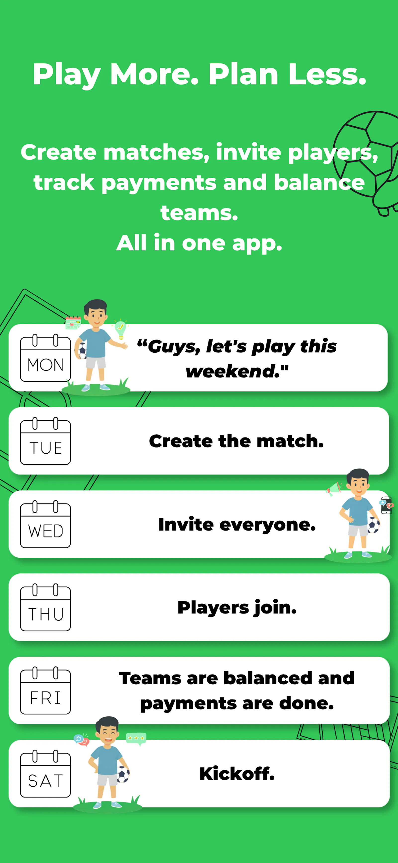 KickArrange screenshot 1