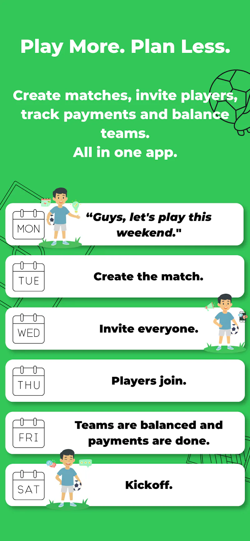 KickArrange screenshot 1