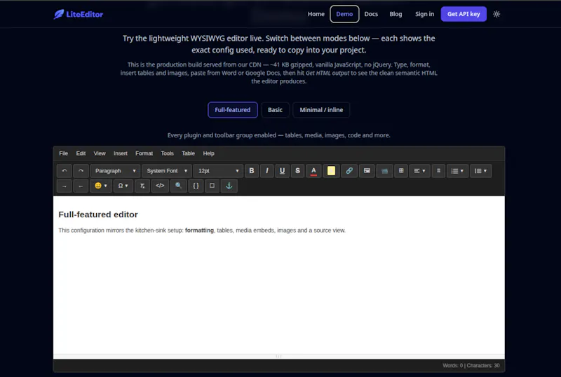 LiteEditor screenshot 4