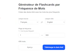 Anki Language Frequency Generator gallery image