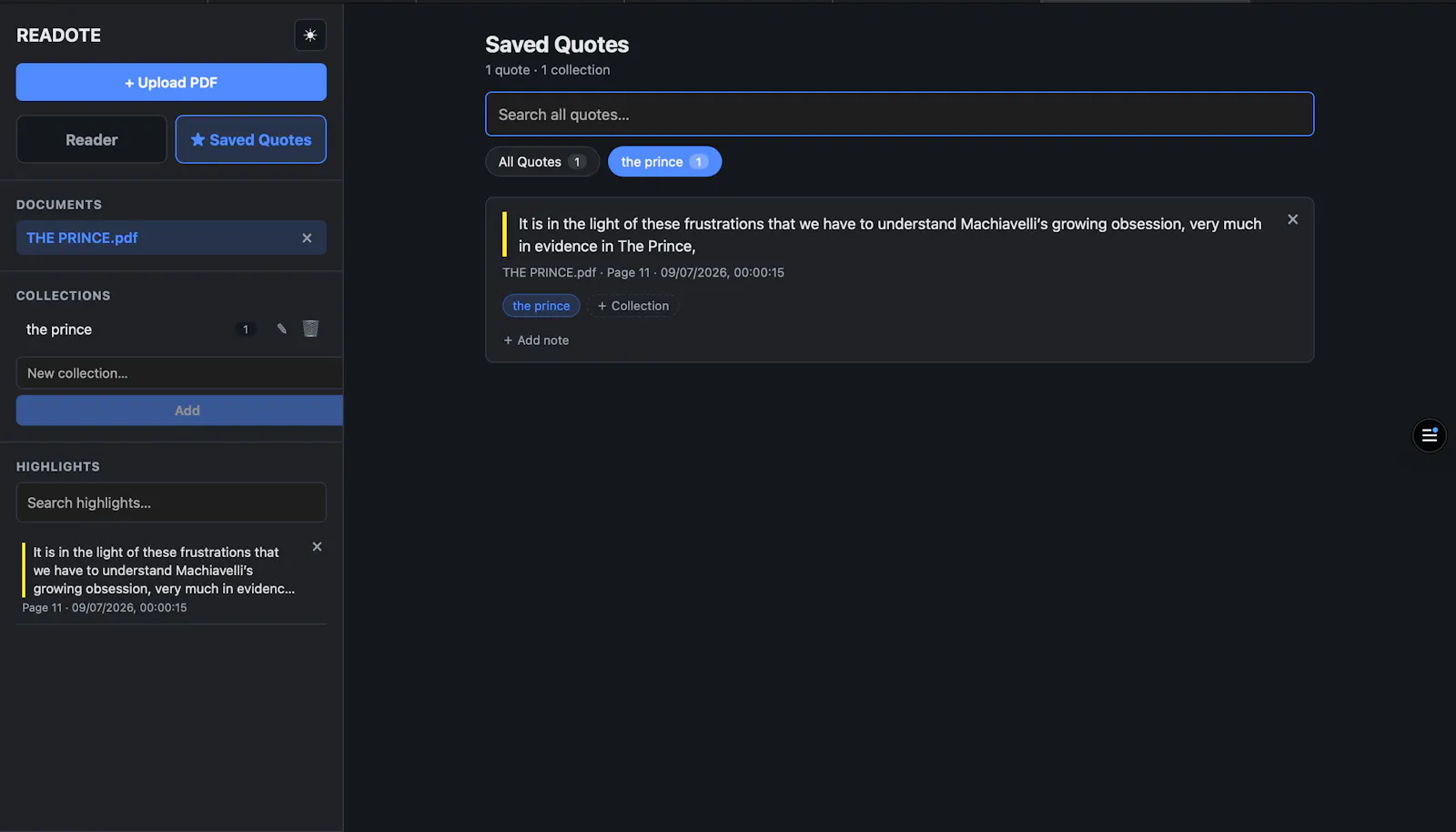 READOTE screenshot 1
