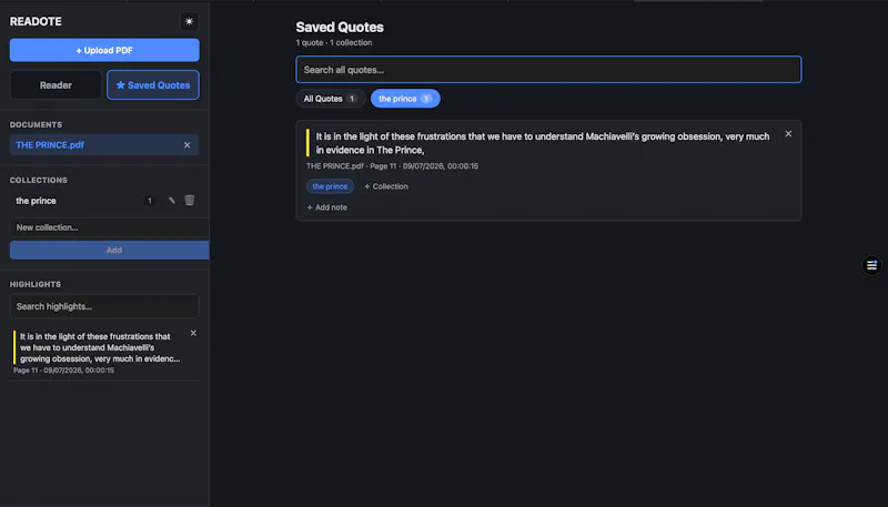 READOTE screenshot 1
