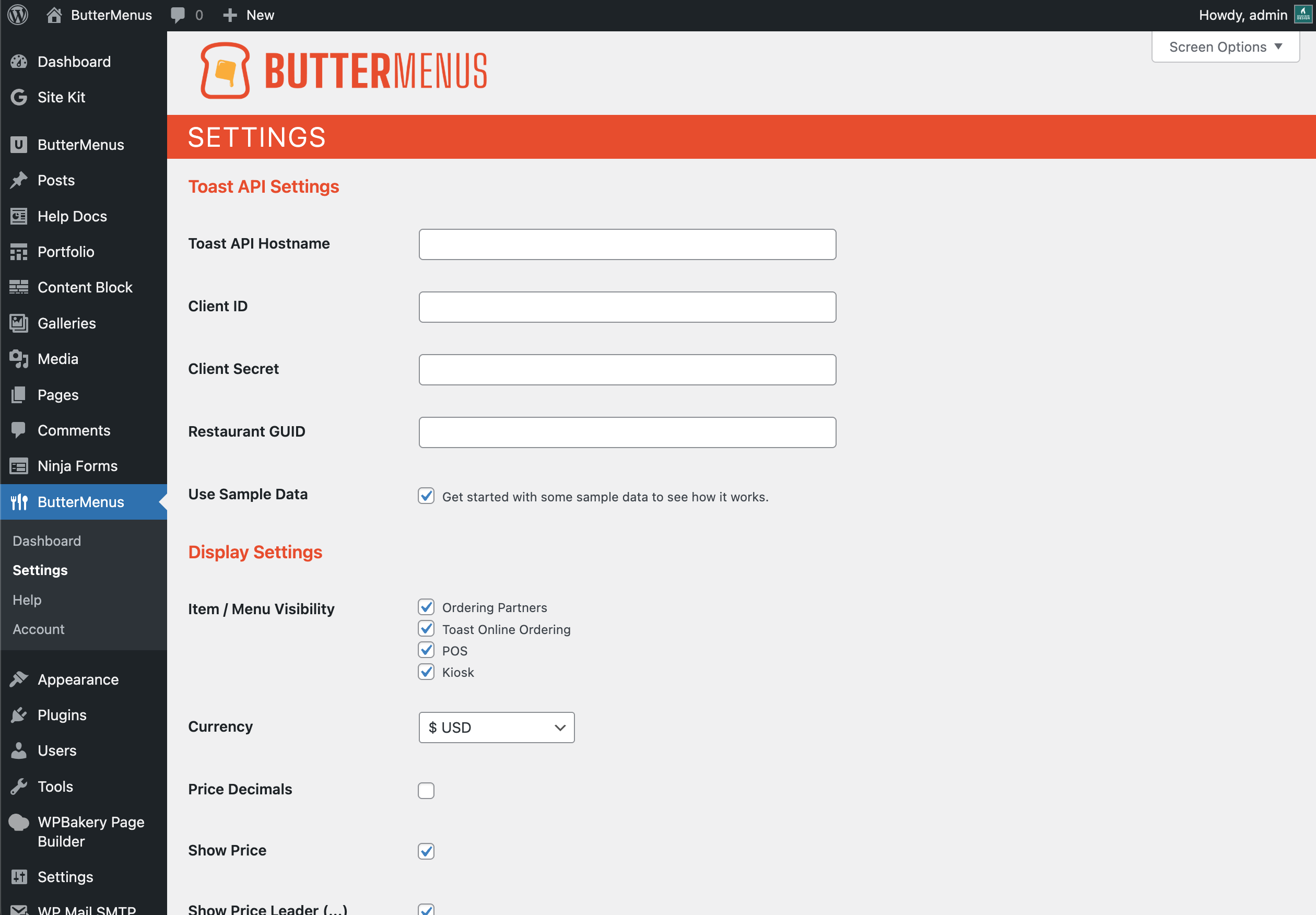 ButterMenus gallery image