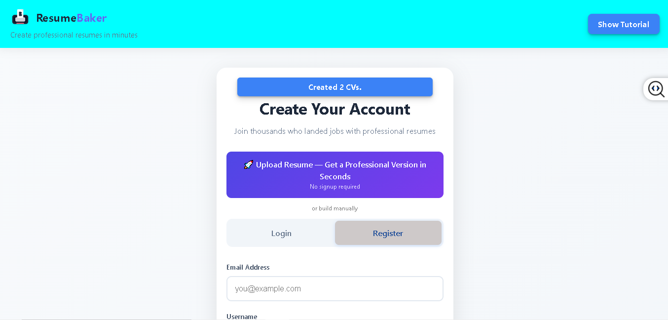 ResumeBaker gallery image