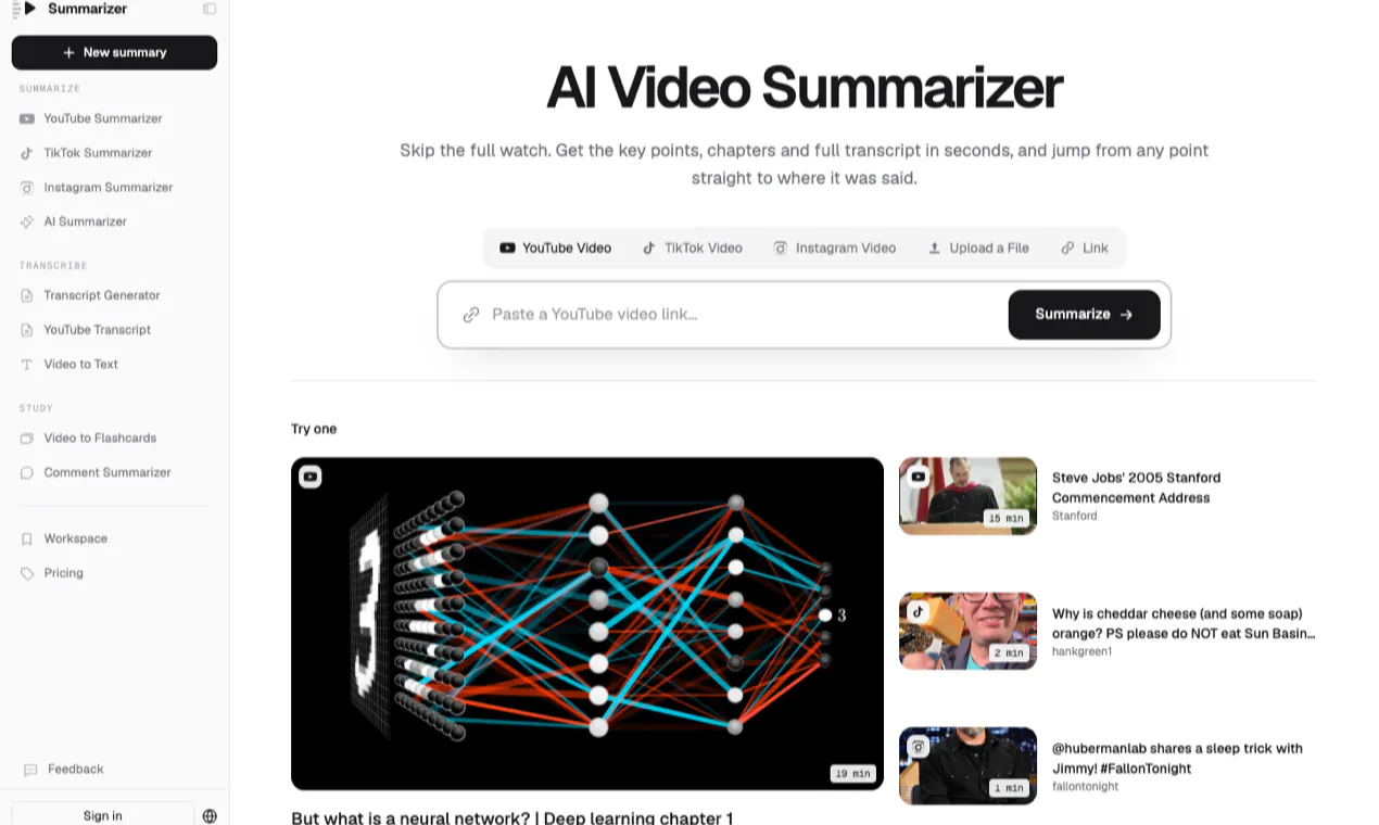 summarizer.video gallery image