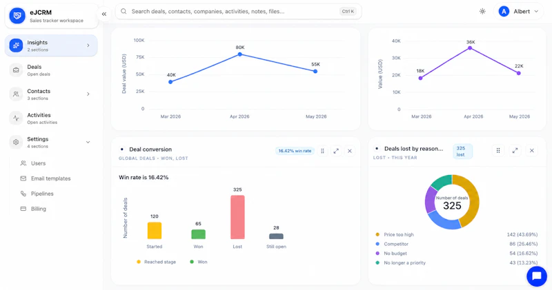 eJCRM screenshot 3