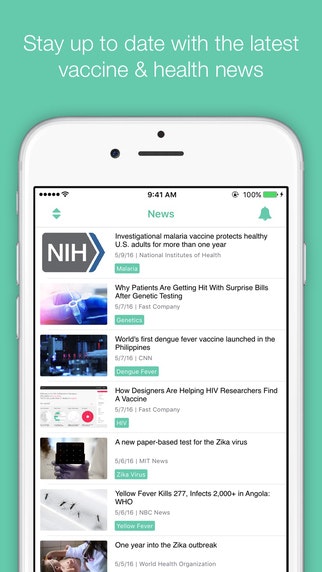 My Immunizations App gallery image