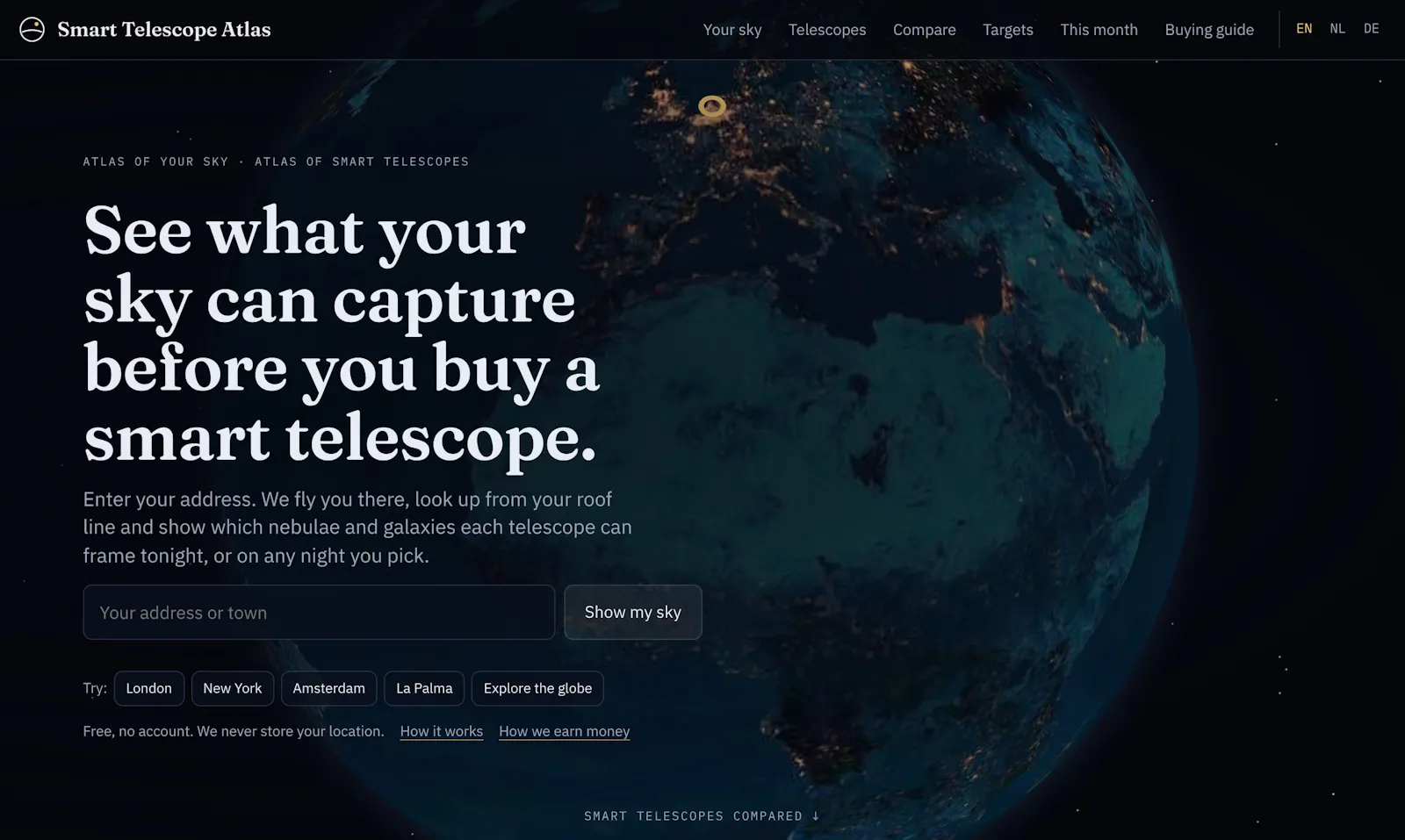 Smart Telescope Atlas screenshot 1