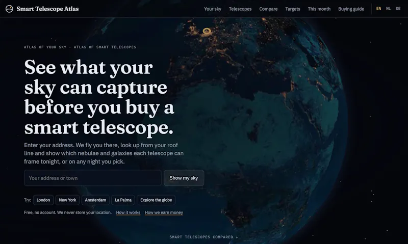 Smart Telescope Atlas screenshot 1