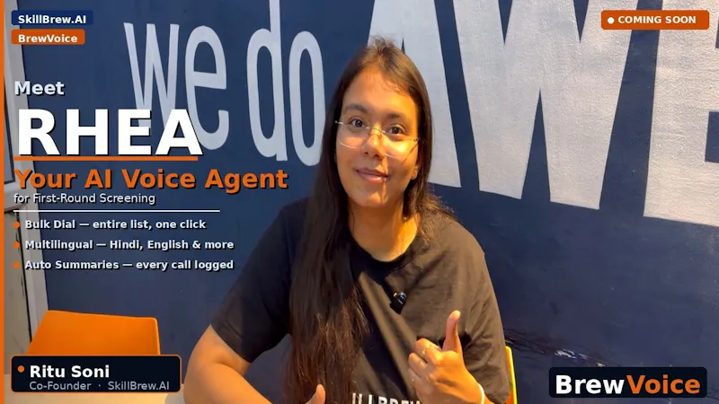 BrewVoice screenshot 1 (video preview)