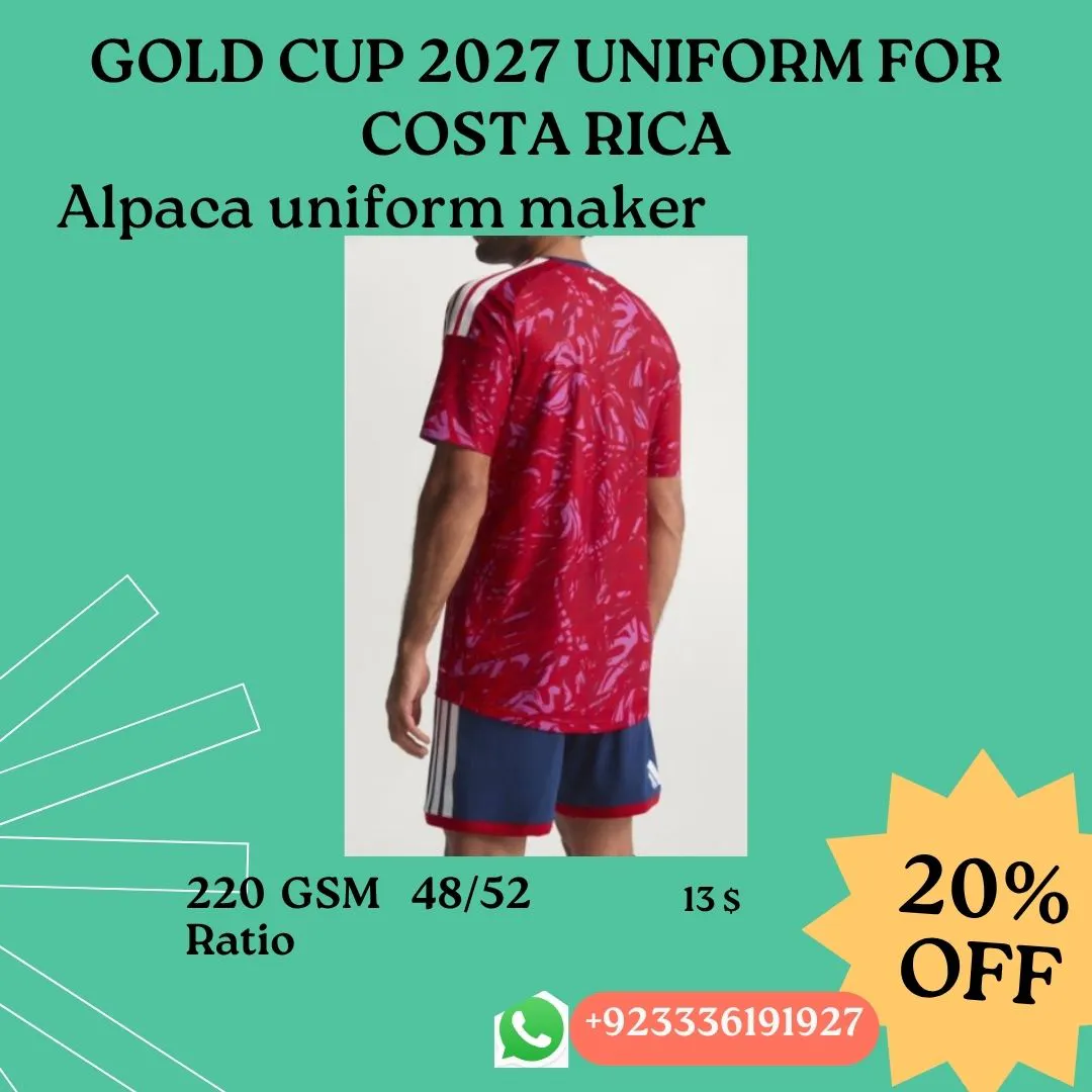 Cost Rica Gold Cup soccer uniform 2027