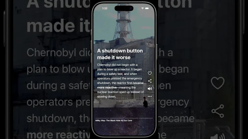 DeepSwipe - TikTok for learning screenshot 1 (video preview)