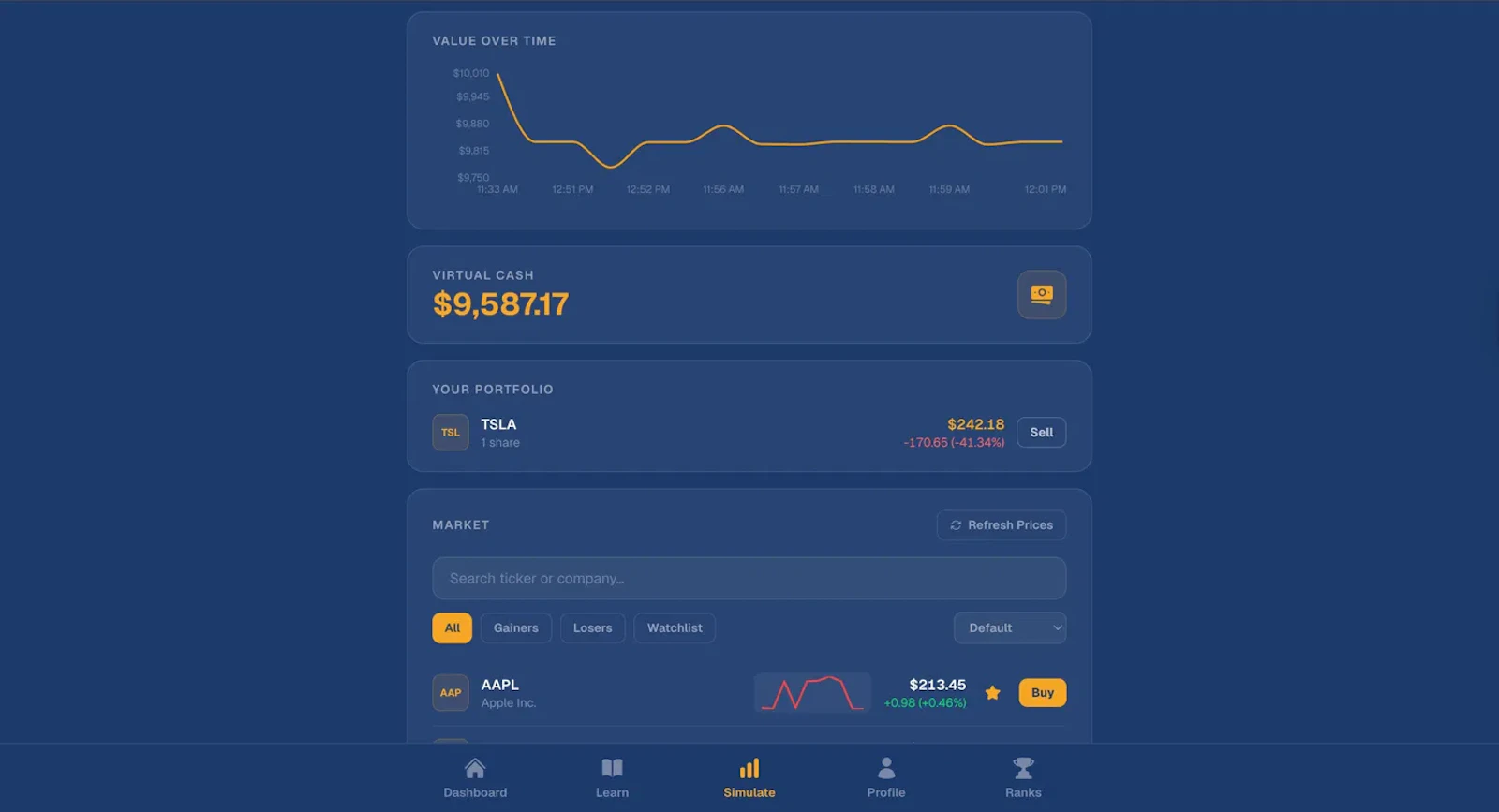 InvestQuest screenshot 2