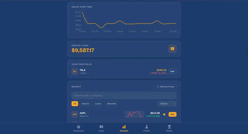 InvestQuest screenshot 2